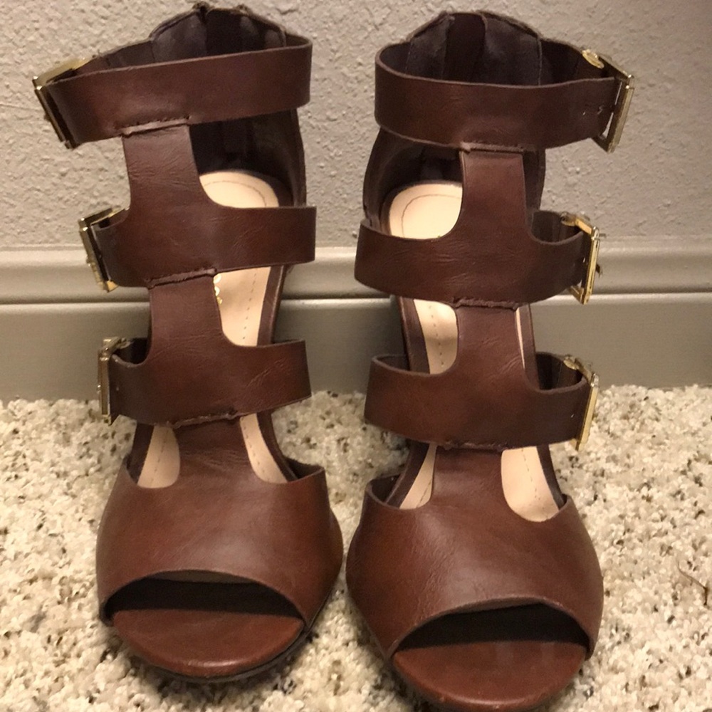 Brown heels